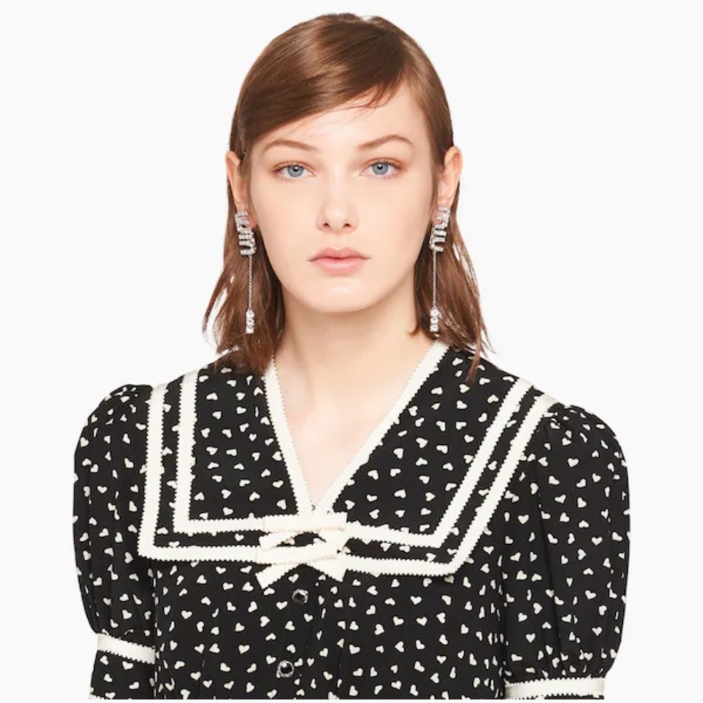 miu miu Pendant earrings with crystals clip on earrings